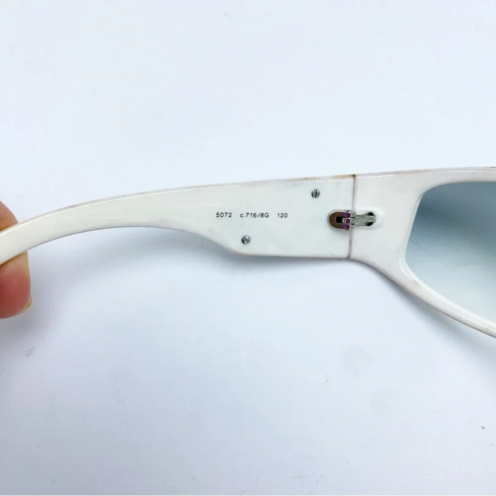 Authentic CHANEL Dream Wrap White & Black Sporty Y2K Early 2000s Sunglasses - Picture 10 of 12